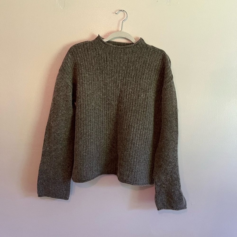 Gray Wool Sweater